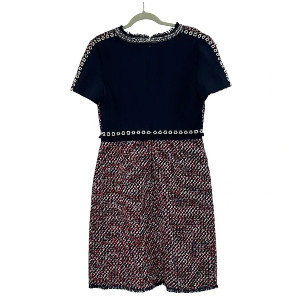 NEW Tory Burch‎ Kendra Dress Tweed Business Career Size 10 $468 Red Blue